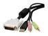 StarTech.com 4-in-1 Cable for KVMs with Dual Link DVI and USB