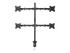 Lindy Quad Display Bracket w/ Pole & Desk Clamp monteringssats