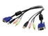 StarTech.com 6 ft 4-in-1 USB VGA KVM Switch Cable with Audio and Microphone
