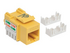 Intellinet Keystone Jack, Cat6, UTP, Punch-down, Yellow