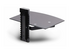 StarTech.com Floating Wall-Mounted AV Shelf, Adjustable Height Shelf For Under TV, Organize A/V Equipment On Black Tempered Glass Shelf hylla