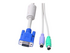 StarTech.com 6 ft 3-in-1 PS/2 KVM Extension Cable