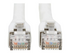 Eaton Tripp Lite Series Cat8 25G/40G Certified Snagless Shielded S/FTP Ethernet Cable (RJ45 M/M), PoE, White, 25 ft. (7.62 m)