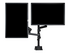StarTech.com Desk Mount Dual Monitor Arm, Full Motion Monitor Mount for 2x VESA Displays up to 32" (up to 17lb/8kg), Ergonomic Vertical Stackable Arms, Articulating, Height Adjustable