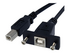 StarTech.com 1 ft Panel Mount USB Cable B to B