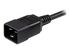 StarTech.com 1 m kraftig förlängningssladd, IEC 320 C13 till IEC 320 C20 svart förlängningssladd, 15 A 125 V, 14AWG, kraftig förlängare för strömkabel, IEC 320 C13 till IEC 320 C20 AC nätsladd