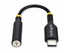 StarTech.com USB-C Audio Adapter to 3.5mm TRRS Jack, Headphone Aux Dongle