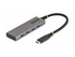 Startech - hubb - 4-port, 10 Gbps, 100 W PD charging, overcurrent protection, PCR aluminum