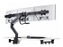 StarTech.com Crossbar Triple Monitor Desk Mount, VESA 75x75/100x100 monteringssats