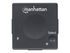 Manhattan HDMI Switch 2-Port, 1080p, Connects x2 HDMI sources to x1 display, Automatic and Manual Switching (via button), No external power required, Black, Three Year Warranty, Blister