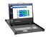Eaton Tripp Lite Series Rack Console 1URM DVI, VGA for KVM Switch, 19" LCD 1080p Rackmount TAA