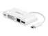 StarTech.com USB C Multiport Adapter, USB-C to DVI-D (Digital) Video Adapter with 60W Power Delivery Passthrough Charging, GbE, USB-A, Portable USB Type-C/Thunderbolt 3 Mini Laptop Dock