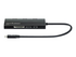 Manhattan USB-C Dock/Hub with Card Reader, Ports (x6): Ethernet, HDMI, USB-A (x3) and USB-C, With Power Delivery (100W) to USB-C Port (Note additional USB-C wall charger and USB-C cable needed), Aluminium, Black, 3 Year Warranty