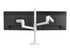 Ergotron LX Dubbel arm för staplade bldskärmar, hög stolpe, vit (monitorarm)