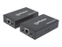 Manhattan 1080p HDMI over IP Extender Kit, Extends 1080p Signal up to 120m with a Network Switch and Single Ethernet Cable, IR Support, Black, Three Year Warranty, Box