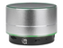 Manhattan Metallic Bluetooth Speaker (Clearance Pricing), Splashproof, Range 10m, microSD card reader, Aux 3.5mm connector, USB-A charging cable included (5V charging), Silver, Three Years Warranty