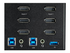 StarTech.com 2-ports DisplayPort KVM-switch för tre skärmar