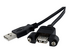 StarTech.com 1 ft Panel Mount USB Cable A to A