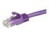 StarTech.com 1m CAT6 Ethernet Cable, 10 Gigabit Snagless RJ45 650MHz 100W PoE Patch Cord, CAT 6 10GbE UTP Network Cable w/Strain Relief, Purple, Fluke Tested/Wiring is UL Certified/TIA