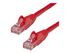 StarTech.com 75ft CAT6 Ethernet Cable, 10 Gigabit Snagless RJ45 650MHz 100W PoE Patch Cord, CAT 6 10GbE UTP Network Cable w/Strain Relief, Red, Fluke Tested/Wiring is UL Certified/TIA