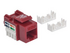 Intellinet Keystone Jack, Cat5e, UTP, Punch-down, Red