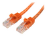 StarTech.com 0.5m Orange Cat5e / Cat 5 Snagless Ethernet Patch Cable 0.5 m