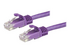 StarTech.com 3m CAT6 Ethernet Cable, 10 Gigabit Snagless RJ45 650MHz 100W PoE Patch Cord, CAT 6 10GbE UTP Network Cable w/Strain Relief, Purple, Fluke Tested/Wiring is UL Certified/TIA