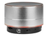 Manhattan Metallic Bluetooth Speaker (Clearance Pricing), Splashproof, Range 10m, microSD card reader, Aux 3.5mm connector, USB-A charging cable included (5V charging), Silver, Three Years Warranty