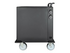 Manhattan Charging Cabinet/Cart via USB-C x32 Devices, Trolley, Power Delivery 18W per port (576W total), Suitable for iPads/other tablets/phones/smaller chromebooks, Bays 330x22x235mm, Device charging cables not included, Lockable (PIN code), EU & UK power cords vagn