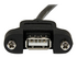StarTech.com 3 ft Panel Mount USB Cable A to A F/M