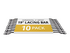 Startech Horizontal Lacing Bar w/ 2 inch Offset at 75 Degrees- Server Rack Cable Management- 19" Network Rack-Mount Cord Organizer- 10pk (CMLB102)