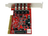 StarTech.com PCI-kortadapter med 4 USB 3.0-portar och SATA/SP4-ström