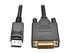 Eaton Tripp Lite Series DisplayPort 1.2 to DVI Active Adapter Cable (DP with Latches to DVI-D Dual Link M/M), 3 ft. (0.9 m)