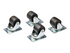StarTech.com Heavy Duty Casters for Server Racks/Cabinets, Set of 4 Universal M6 2-inch Swivel Caster Kit, 45x75mm Pattern, Replacement Caster Wheels for 4 Post Racks, Steel/Plastic