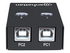 Manhattan USB-A Automatic Sharing Switch, 2x USB-B Ports, 480 Mbps (USB 2.0), Dual Control (Auto-Sensing or Manual), Bus Powered, Hi-Speed USB, inc 1x 1.5m USB-A to USB-B cable, Black, Three Year Warranty, Blister