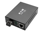 Tripp Lite Series Gigabit Multimode Fiber to Ethernet Media Converter, 10/100/1000 LC, International Power Supply, 850 nm, 550 m (1,804 ft.)