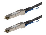 StarTech.com MSA Uncoded Compatible 3m 40G QSFP+ to QSFP+ Direct Attach Breakout Cable Twinax, 40 GbE QSFP+ Copper DAC 40 Gbps Low Power Passive Transeiver DAC Cable, 40GE QSFP+ Cable