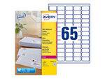 Vit - A4 (210 x 297 mm) 1625 etikett (er) (25 ark x 65 adresslappar