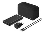 BoostCharge - Strömförsörjningsbank + växelströmsadapter