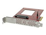 U.2 till PCIe-adapter för 2,5" U.2 NVMe SSD