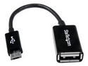StarTech.com 12 cm Micro USB till USB OTG-värdadapter (på-språng) M/F