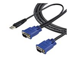 10 ft Ultra Thin USB VGA 2-in-1 KVM Cable