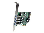 PCI Express PCIe SuperSpeed USB 3.0-kontrollerkortadapter med 4 portar och UASP