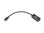 Tripp Lite Series USB C to 4K 60Hz HDMI Adapter, HDR, DP 1.4 Alt Mode, HDCP 2.2, Black