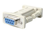 DB9 RS232 Serial Null Modem Adapter