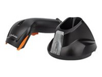 Manhattan Wireless 2D Handheld Barcode Scanner, 250mm Scan Depth, up to 80m effective range (line of sight), Max Ambient Light 100,000 lux (sunlight), Black, Three Year Warranty, Box