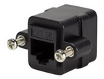 Socket-Outlet 2 X Rj-45 Black