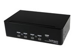 4-Port Dual KVM Switch with Audio for DVI Computers