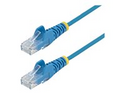 StarTech.com 2m Slim LSZH CAT6 Ethernet Cable, 10 Gigabit Snagless RJ45 100W PoE Patch Cord, CAT 6 10GbE UTP Network Cable w/Strain Relief, Blue, ETL, Low Smoke Zero Halogen