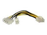 6 Inch 4 Pin to 8 Pin EPS Power Adapter with LP4